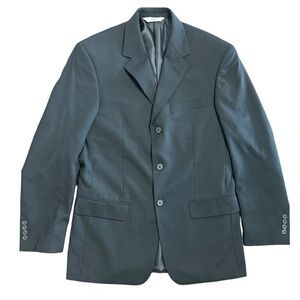 Versini 2 Piece Mens Black Wool Suite Size 37R